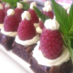 Brownie Santa Hats