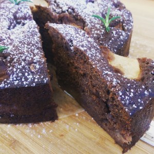 Double Dark Chocolate & Pear Cake 2